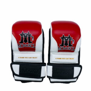 Mongkol MMA Sparring Gloves Leather Red - Image 5